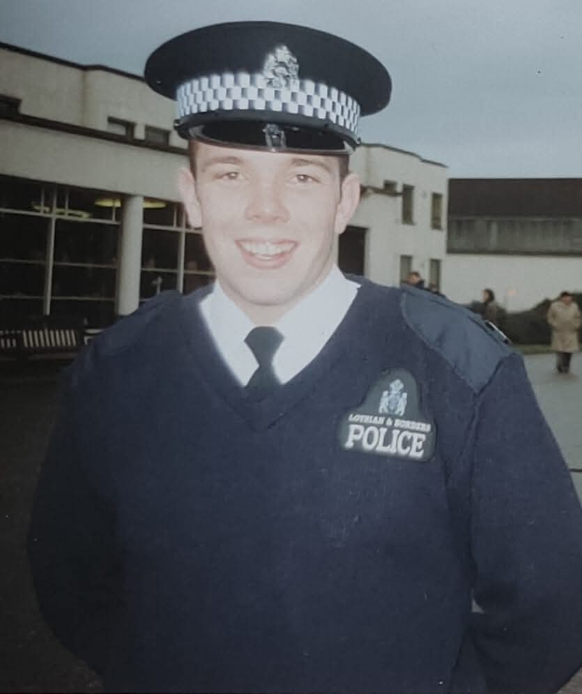 David Cunningham in Lothian & Borders Police uniform